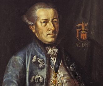 Detail eines Portraits Graf Anton IV.