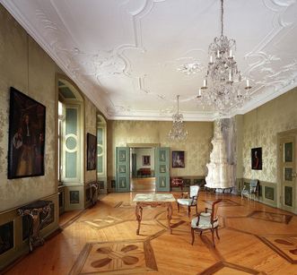 Erstes Grünes Zimmer im Neuen Schloss Tettnang