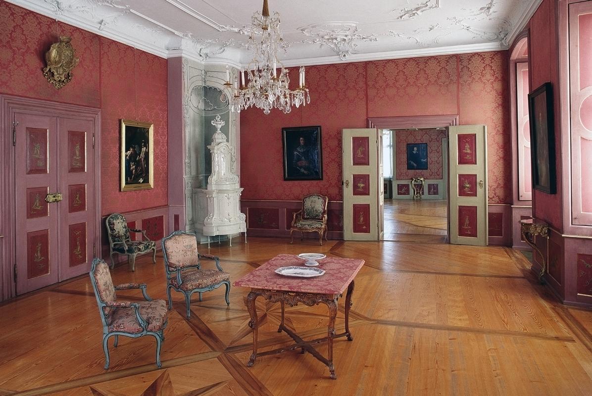 Neues Schloss Tettnag, zweites rotes Zimmer
