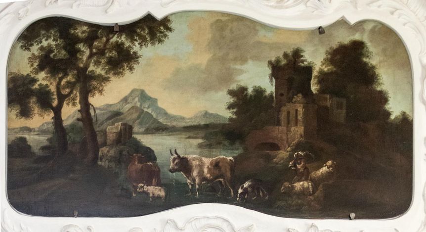 Neues Schloss Tettnang, Gemälde im Korridor 