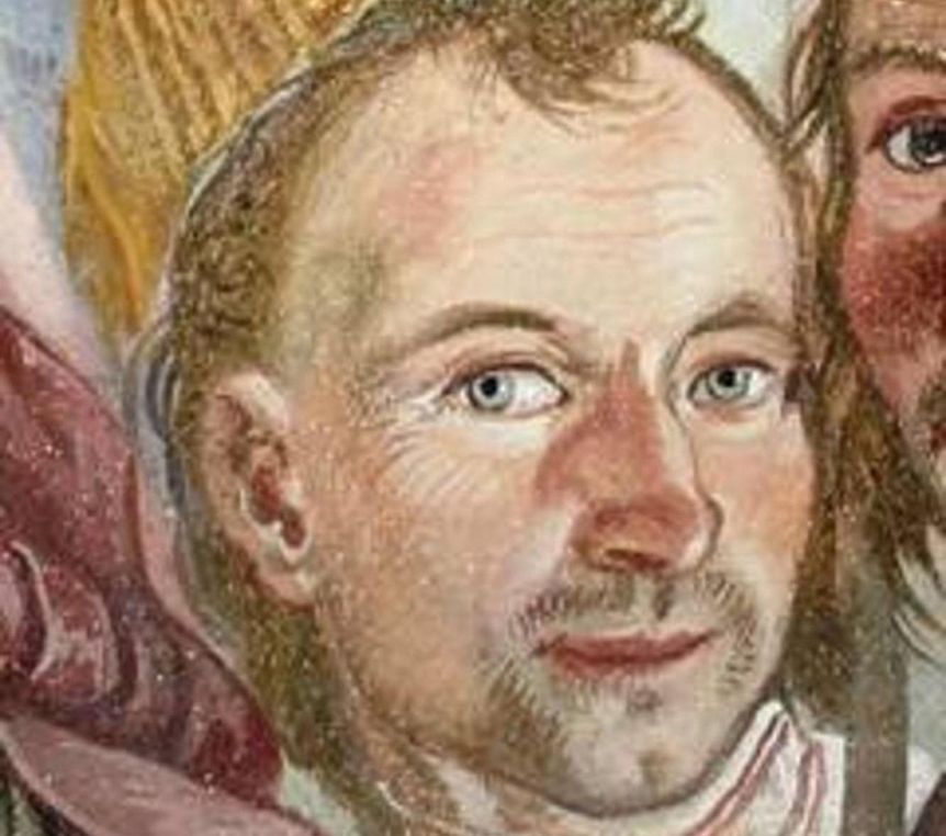 Der Künstler Franz Martin Kuen in einem Selbstporträt