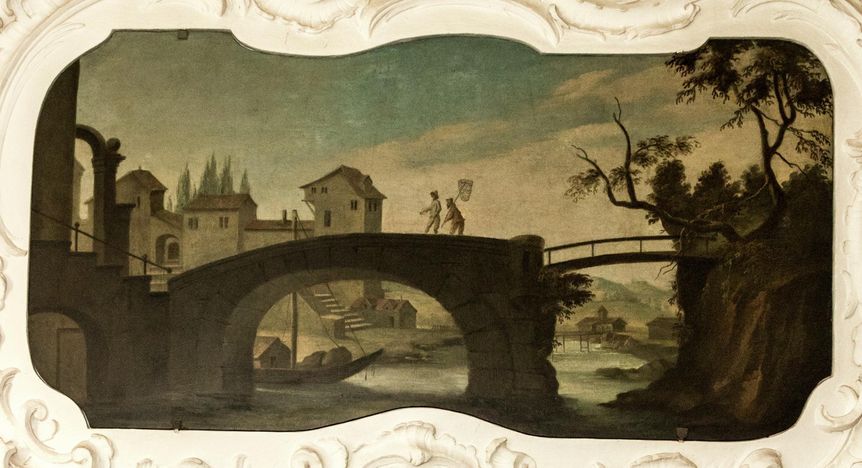 Neues Schloss Tettnang, Gemälde im Korridor 