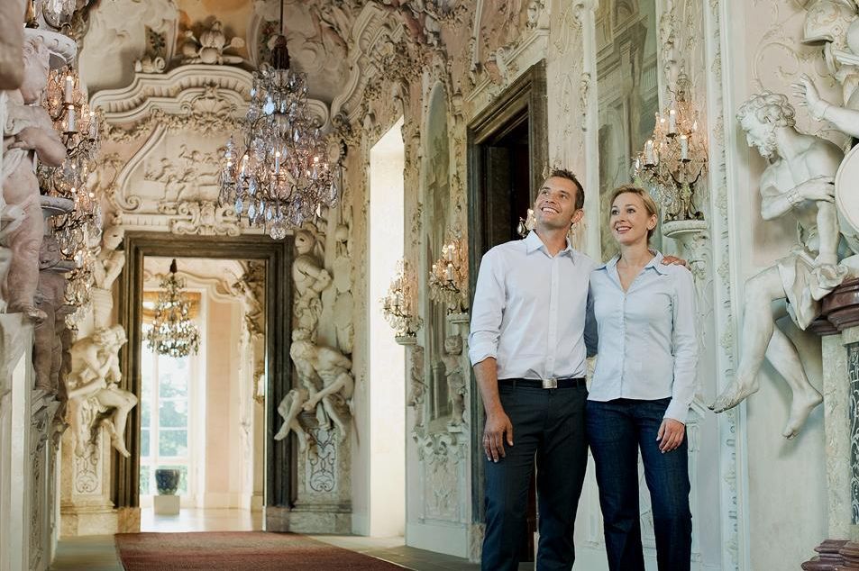 Besucher im Residenzschloss Ludwigsburg