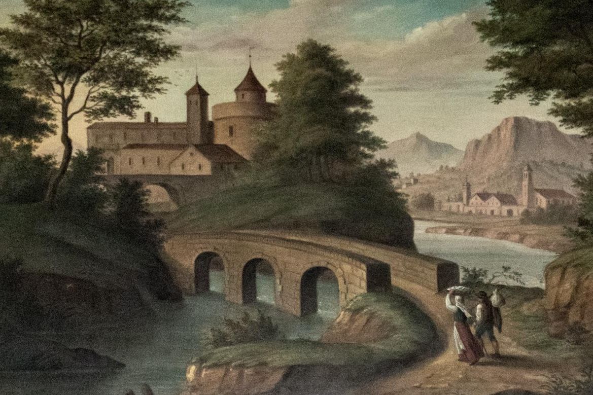 Neues Schloss Tettnang, Gemälde im Korridor 